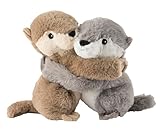 Warmies® Wärmekissen/Stofftier 'Kuschelfreunde Otter 2er Set' Hirse Lavendelfüllung 16cm 500g