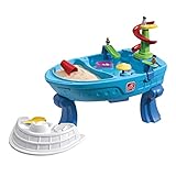 Step2 Fiesta Cruise Sand & Wassertisch | Wasserspieltisch für Kinder in Blau mit 10-teiligem Zubehör Set | Wasserspielzeug / Sandtisch für den Garten