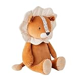 Noukie's - Schmusetuch für Kinder - Kleines Plüschtier Babou - Schmusetuch aus Bio-Baumwolle - Kindgerechte Größe (25 cm)