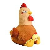LICHENGTAI Kuscheltier Hahn Realistische Hahn Figur Lebensechte Pelzige Tier Spielzeug Cartoon Puppen Weiche Plüsch Kuscheln Kissen Geschenk für Kinder Erwachsene Jungen Mädchen