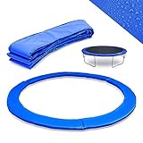 Trintion Trampolin Randabdeckung Ø 305 cm - Reißfest & UV-resistent EPE-Schaumstoff, Ersatz Federabdeckung Randschutz Rahmenpolster für Gartentrampoline Blau