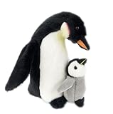 NICEYEA Niedlich Plüschspielzeug Pinguin mit Baby Plüschtier Kuscheltier Stofftier Pinguin Plüschpuppe Geburtstagsgeschenk für Baby Kinder Mädchen