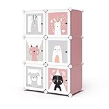 Vicco Kinderregal Andy, Rosa, 145 x 110 cm 6 Fächer (Katze)