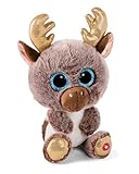 NICI GLUBSCHIS Kuscheltier Rentier Chocolate Mousse 15cm – braun – Weiches Plüschtier – niedliches Stofftier zum Kuscheln & Spielen – tolle Geschenkidee für Kinder & Erwachsene – 62289