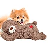 Husoiuy Herzschlag-Welpenspielzeug Für Hunde | Beruhigendes Plüschtier Für Welpen | Linderung Von Angstzuständen Und Beruhigung - Hundespielzeug Mit Herzschlag Für Hunde Und Katzen