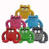 Farbenmonster Plushie, Bunte Monster Plüschtier für eine fröhliche und unbeschwerte Stimmung, Halloween oder Birthday Decorations Monster Kuscheltier Geschenke für Jungen oder Mädchen. (6PCS)