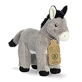 Aurora World Aurora, 35053, Eco Nation Esel, 28cm, Plüsch, Grau