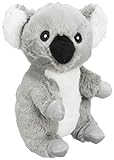 TRIXIE Koala Hundespielzeug Be Eco Elly aus recyceltem Plüsch - umweltfreundliches Stofftier für nachhaltiges Spielen - weicher Plüschkoala in grau, 21cm - Kuscheltier aus Recycling-Material - 34880