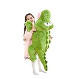 IKASA Groß Krokodil Stofftier Riesen Kuscheltier,78cm Gross Plüschtier Süßes Riesiges Flauschiges Jumbo Plüsch Spielzeug,Geschenk für Kinder