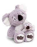 NICI Kuscheltier Koala Barry 30cm mit Koalababy 10cm - grau - Stofftier aus weichem Plüsch, niedliches Plüschtier zum Kuscheln und Spielen, für Kinder & Erwachsene, tolle Geschenkidee - 61717