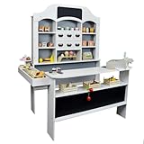 Roba Kaufladen aus Holz grau/Weiss - Kaufmannsladen für Kinder - Marktstand