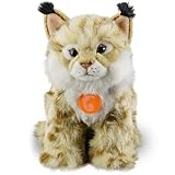 Xiyocadt Luchs Kuscheltier, 26/36cm Wildtiere Plüschtier, Plüsch-Katze -Sitzend Spielzeug Geschenk für Männer Frauen (Klein - Höhe 26cm)