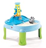 Step2 Splash & Scoop Bay Sand & Wassertisch | Wasserspieltisch für Kinder in Blau | Wasserspielzeug/Sandtisch für den Garten
