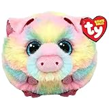 Ty Schweinasso Schwein Beanie Ball 7cm - Quetschbare Beanie Baby Weiche Pluschtiere - Sammelbares Kuscheliges Stofftier