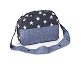 Bayer Chic 2000 - Wickeltasche für Puppen, Puppenwickeltasche, Puppenzubehör, Puppentasche, Sternchen, navy, 853-51