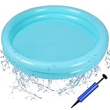 Planschbecken für Kinder, Kinderpool Ø60cm, Kinderplanschbecken, Schwimmbecken Kinder, Aufblasbarer Pool Kinde, Aufblasbares Kinderpool für Zuhause, Outdoor, Garten, Strand, Balkon