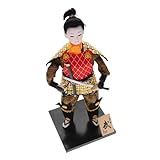 YARNOW Samurai Ninja Doll Samurai Figur Dekoration dekorative Samurai-Skulptur aus klein japanische Samurai-Statue Samurai-Puppe Sammlerpuppen Kriegerpuppe Holz