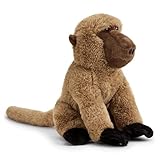 Zappi Co Äffchen der Pavian Plüschtier (22cm) Frecher Kumpel - Weich, Kuschelig, 100% Recycelt - Verspielter Primatenbegleiter
