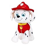 JuniorToys Design für Paw Patrol Plüschtier 28cm Helfer auf Vier Pfoten als kuschelige Plüschhunde (Marshall Dalmatiner Feuerwehr)