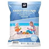 4myBaby GmbH - Spielsand 25kg | Quarz Sand für Sandkasten | Kinder Spielsand | Dekosand | Spielsand für Sandkasten | Keimfreier Spielsand | Gewaschener Feiner Quarzsand - für Sicheres Spielen