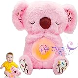 YISKY Schlummer Koala Kuscheltier, Schlummer Otter Kuscheltier, Schlummer Otter-Spielzeug mit Atembewegung und Musik, Schlummer Otter mit Herzschlag, Schlummer Otter, Babyparty Weihnachten Geschenke