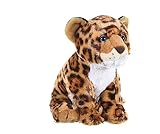 Wild Republic 17456 19353 Plüsch Jaguar, Cuddlekins Kuscheltier, Plüschtier, 30 cm, 12', Jaguarjunges