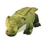 Champracer Plüschtier Krokodil, Kuscheltier Alligator, Weich und Flauschig Plüschtiere, Krokodil Plüsch Kissen, Geschenk für Kinder Jungen Mädchen (90 cm,grüner)