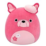 Squishmallows SQCR07698 - Elise die französische Bulldogge 40 cm, offizielles Jazwares Plüsch, superweiches Kuscheltier