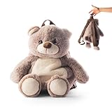 Cute Since 1999 Bär Rucksack Kinder ab 12 Monate - Schulrucksack Kinder - kindergartenrucksack mädchen & Jungen - Kinderrucksack mit Reißverschluss und verstellbaren Trägern - 45 x 25 cm