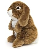 Uni-Toys - Widderkaninchen, stehend (braun) - 18 cm (Höhe) - Plüsch-Hase, Kaninchen - Plüschtier, Kuscheltier