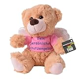 TE-Trend Schutzengel Kuscheltier 20 cm - Perfekter Glücksbringer-Teddy - Flauschiger Plüsch-Engel mit liebevoller Botschaft - Glücksengel-Plüsch als Geschenkidee - Schutzengel-Plüschtier