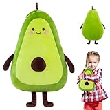 LIVESTN Avocado Kuscheltier 35cm – Weiches Avocado Kissen Plüschspielzeug – Süße Plüsch Puppe als Geschenk für Kinder & Erwachsene
