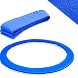 Trampolin Randabdeckung 366 cm – Reißfester & Wetterbeständiger Schutzrand mit EPE-Schaum, Ersatz Federabdeckung für runde Gartentrampoline (Blau)