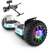 SISIGAD Hoverboard SUV und Kart, mit Bluetooth, für Geländefahrten, 21,6 cm (8,5 Zoll), tolles Geschenk für Kinder