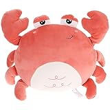 TOYANDONA Cartoon Krabbenpuppe Plüsch Kuscheltier 45cm Aus Weichem Material Als Sofakissen Und Wohndeko Für Kinder Und Zuhause