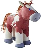 HABA 305465 - Fohlen Luna, Kuscheltier-Pferd und Puppenzubehör für HABA Stoffpuppen, 25 cm, Spielzeug ab 18 Monaten