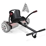 Herrselsam Hoverboard Sitz, Hoverboard mit Sitz verstellbarer,Sitzscooter Kompatibel Sitz für 6,5-10 Zoll,Kartsitz für Elektroscooter,Hoverboard Kart Erwachsene und Kinder Sitz