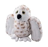 EcoBuddiez - Schneeeule von Deluxebase. Kleine weiche Plüschtiere aus recycelten Plastikflaschen. Umweltfreundliches Kuschelgeschenk für Kinder und niedliches Kuscheltier für Kleinkinder.