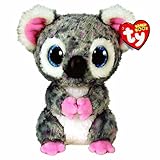 TY 2008068 Beanie Boos Cm-T36378 Karly Plüsch, Grau, 15 centimetri