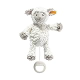 Steiff 242472 Soft Cuddly Friends Lita Lamm Spieluhr, Whisper White, 26cm