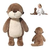 YANGUN Otter Kuscheltier, 36cm Otter Plüschtier, Kuscheltier Otter, Superweiche Kleines Kuscheltie zum Kuscheln und Spielen, Geschenk Spielzeug Für Kinder