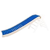 WoodsCraft - Rollenrutsche-Wellenrutsche [160cm] für Kletterdreieck, Sprossenwand & Kletterset | Indoor Rutsche & Kinderrutsche | Drehrollen für sensorische Vielfalt | Montessori Klettergerüst Indoor