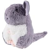 FUNNETOYU Chinchilla-stofftier Plüsch Chinchilla Spielzeug Für Junge Mädchen Ausgestopftes Tier Kuscheltier Kissen Für Hamster Puppe Mit Weicher Füllung Für Schlafzimmer Sofa