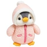 Qnvyw Pinguin Kuscheltier, Süßer Plüschpinguin 25 cm, Weiches Stofftier Zum Kuscheln Und Schlafen, Kinder Und Erwachsene, Rosa