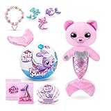 Pets Alive Furmaids von ZURU Meerjungfrau, Plüsch, interaktiv, Licht und Sound, Mädchenspielzeug (Rosa Kätzchen)