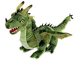 Uni-Toys - Drache grün - 40 cm (Länge) - Plüsch-Fabeltier - Plüschtier, Kuscheltier