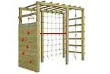 Gartenpirat Kinder Klettergerüst Premium – Aus massivem Holz – Großes Klettergerüst für Garten – Fördert Entwicklung von Kindern – 240 x 120 x 210 cm
