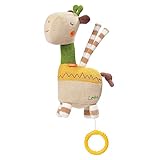 Fehn Spieluhr Baby Einschlafhilfe Giraffe - Kuscheltier mit Befestigung - Einschlafhilfe Melodie 'Schlaf Kindlein schlaf' - Babyspielzeug für Unterwegs & Zuhause - Musikspielzeug für Babys & Kinder