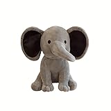 AOLIAY 25cm Grau Plüsch Elefant Kuscheltier,Cartoon Elefant Tier Plüschspielzeug Plüschtier Stofftier für Babys Kinder Jungen Mädchen,Elefant Plüsch Stofftiere für Kinderzimmer Raumdekoration