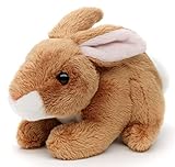Uni-Toys - Hase Plushie (braun) - 15 cm (Länge) - Plüsch-Kaninchen - Plüschtier, Kuscheltier